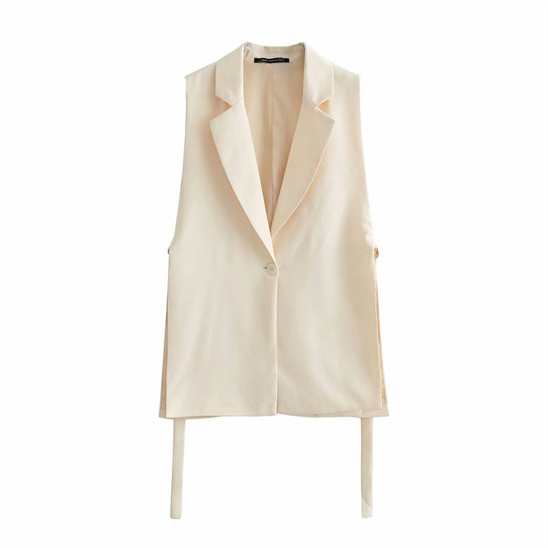 Fashion Polo Collar Sleeveless Vest