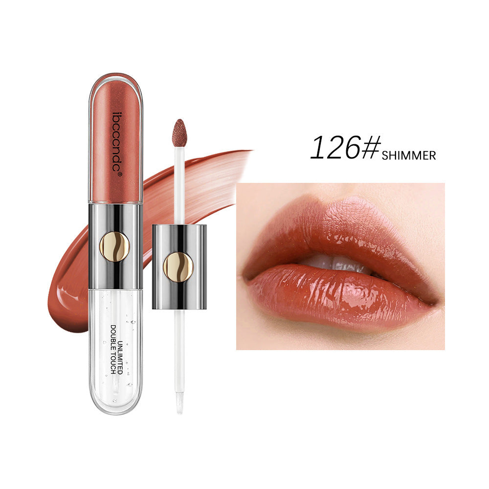 Double-headed Lip Lacquer Matte Waterproof Sweat-proof