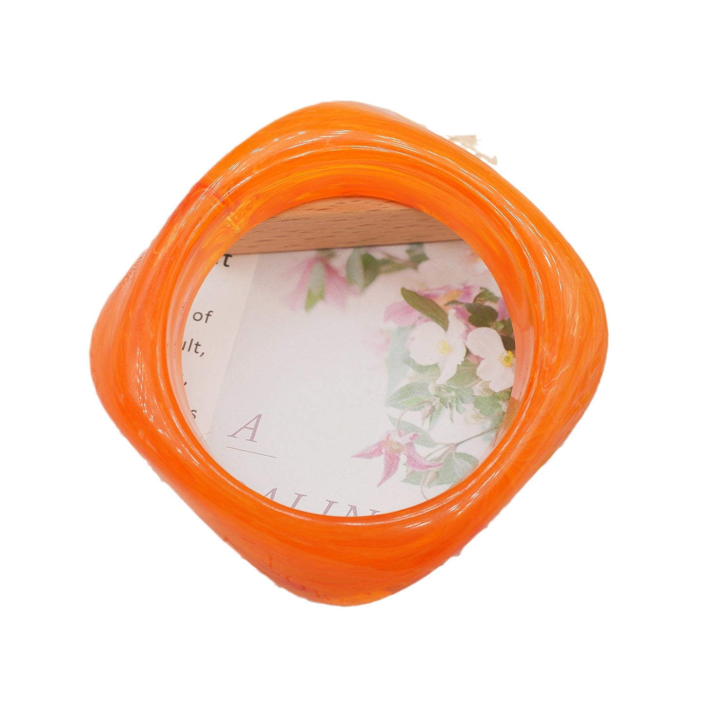 Marbling Acrylic Bracelet Shaped Irregular Square