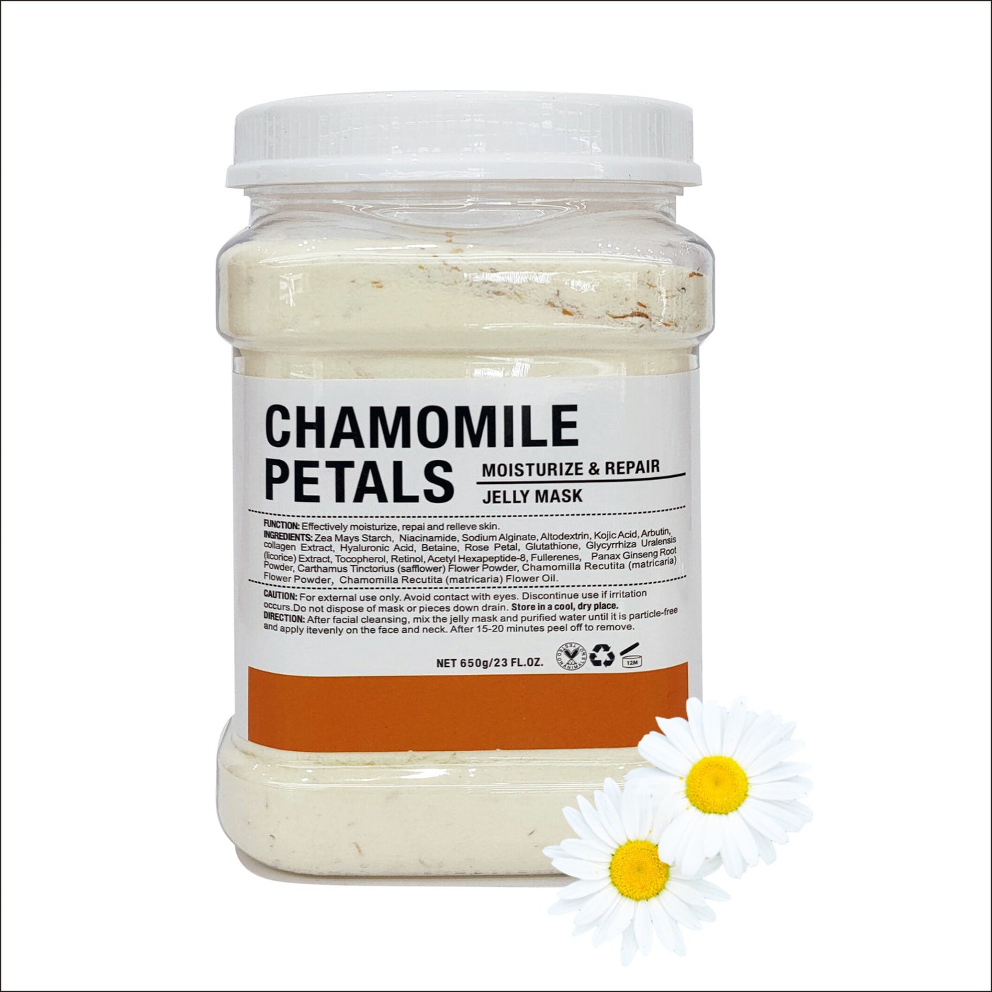 Anti Aging Water Brightening Flower Petal Crystal Jelly Facial Mask Powder