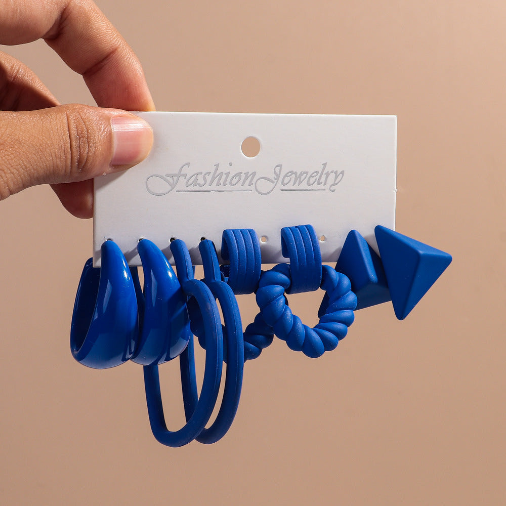 Creative Acrylic Earring Set For Women