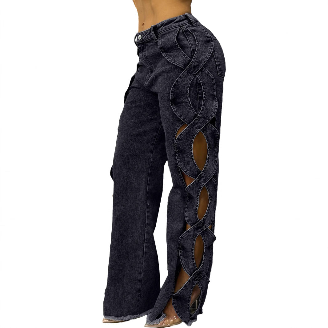 Women's Side Hollow S Line Denim