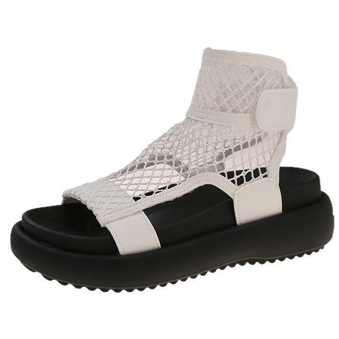 Knitted Hollow-Out Sandals Women's Summer New Style