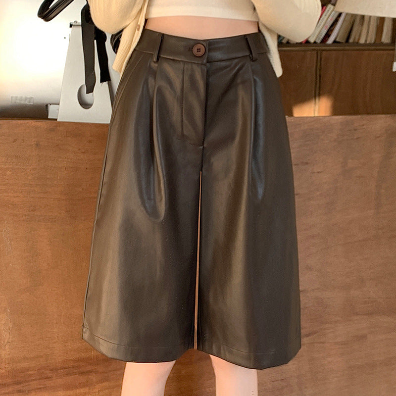 Women's High-waisted Loose-fit Casual Figure-flattering Wide-leg Pants