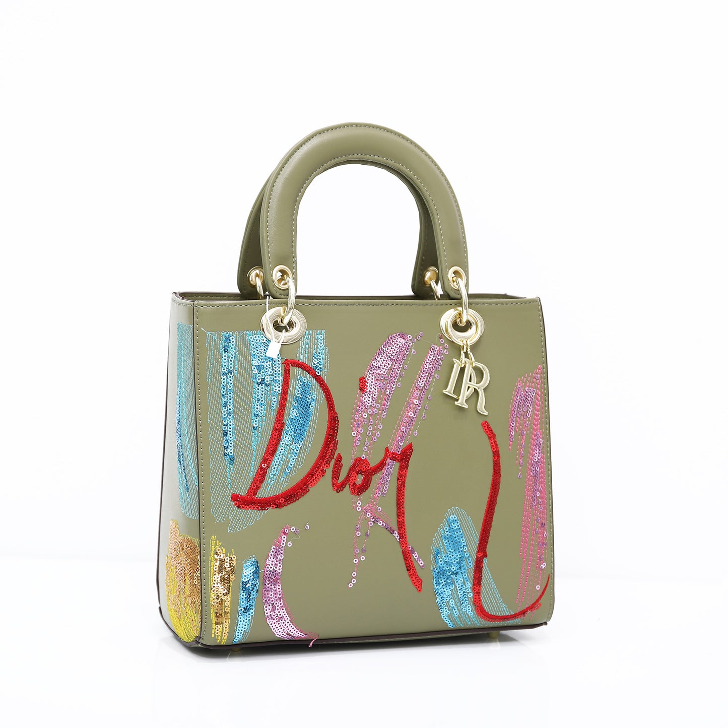 DIOR Women's Pu embroidered handbag